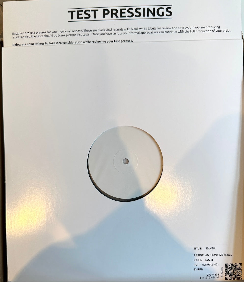 Anthony Meynell - SMASH - Vinyl LP TEST PRESSING