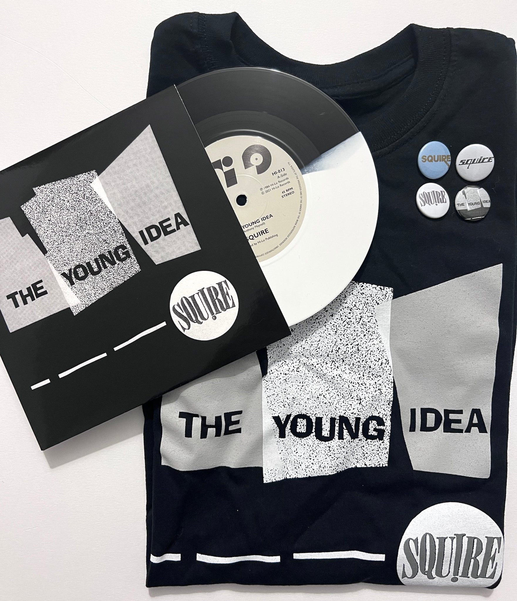 Squire - The Young Idea Tee Shirt, Single & Badge set - £35 now £25 ON SALE!