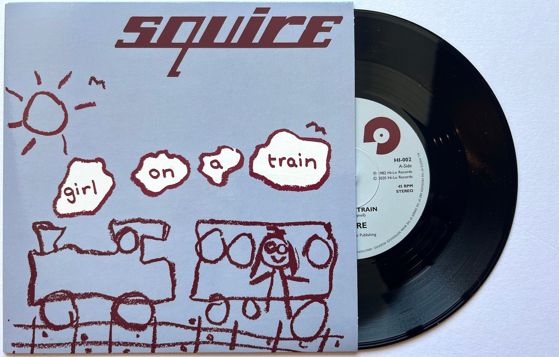Squire - Girl On A Train  - Vinyl 7 inch BLACK Blue Sleeve