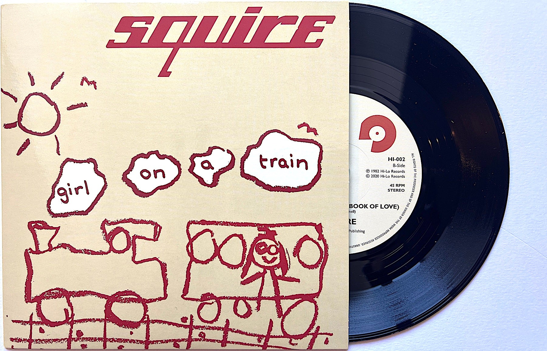 Squire - Girl On A Train  - Vinyl 7 inch BLACK Yellow Sleeve